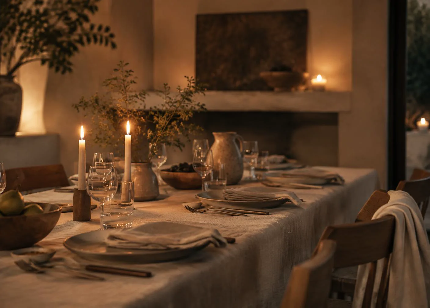 Una mesa compartida, luz cálida y conexión humana